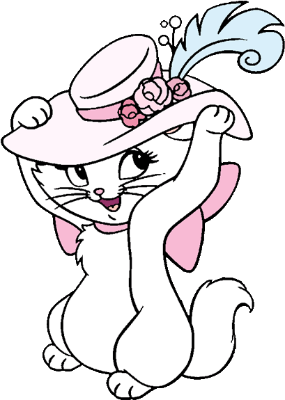 Cat Clipart Marie - Marie The Cat Clipart (450x581)