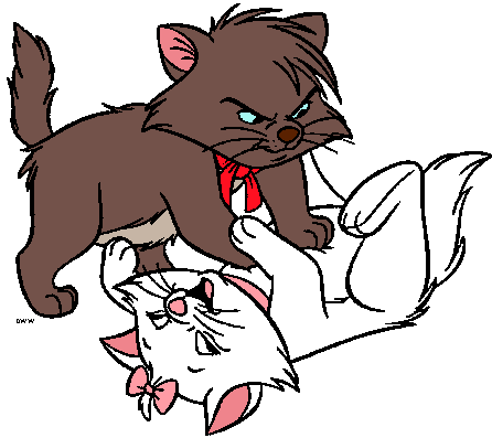 Los Aristogatos Para Colorear - Aristocats Clipart (446x397)