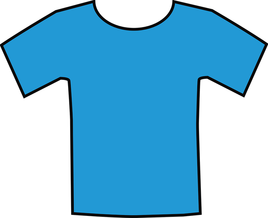 Fashion Shirt Clipart - Blue Shirt Clip Art (886x720)