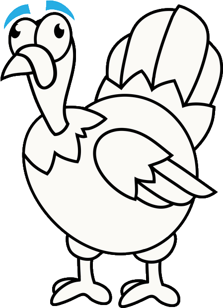 How To Draw A Cartoon Turkey In A Few Easy Steps Easy - Draw A Turkey (680x680)