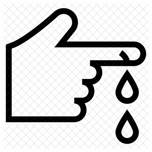 Finger Cut Icon - Cut Injury Icon (512x512)