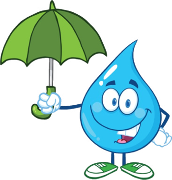 Our Services - Clipart Water Drop Is Holding The Water Bottle Pictures (350x366)