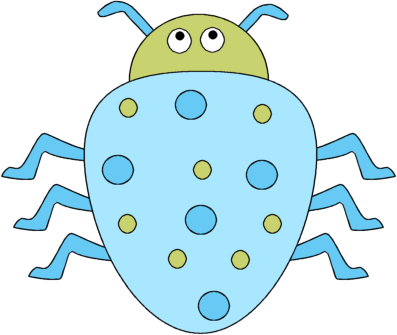 Bugs Clipart Silly Pencil And In Color Bugs Clipart - Bug Clip Art (397x335)