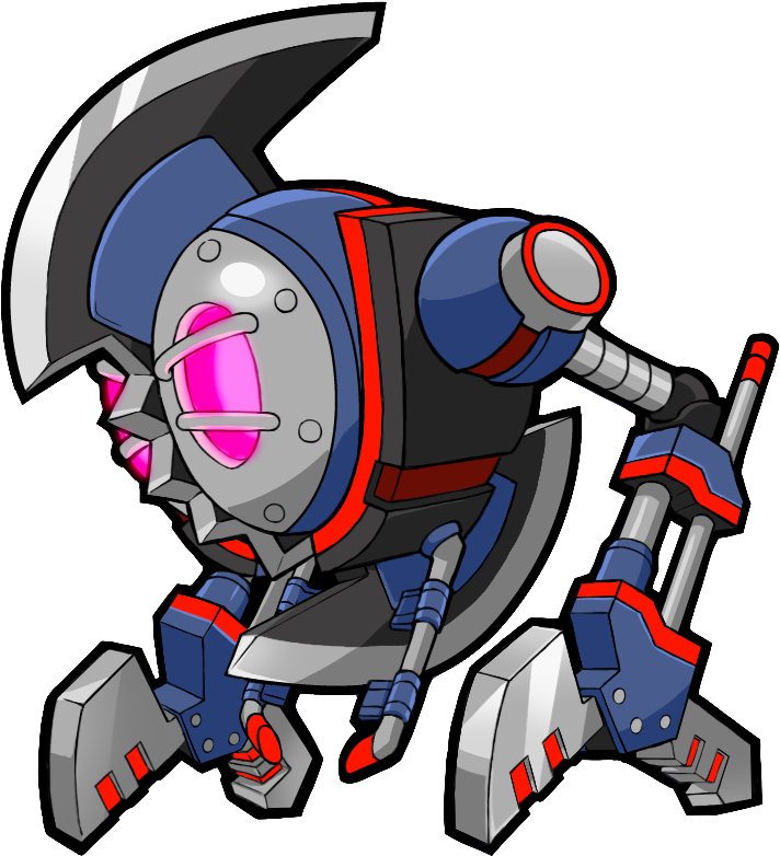 Axecuter - Mighty No 9 Png (758x829)