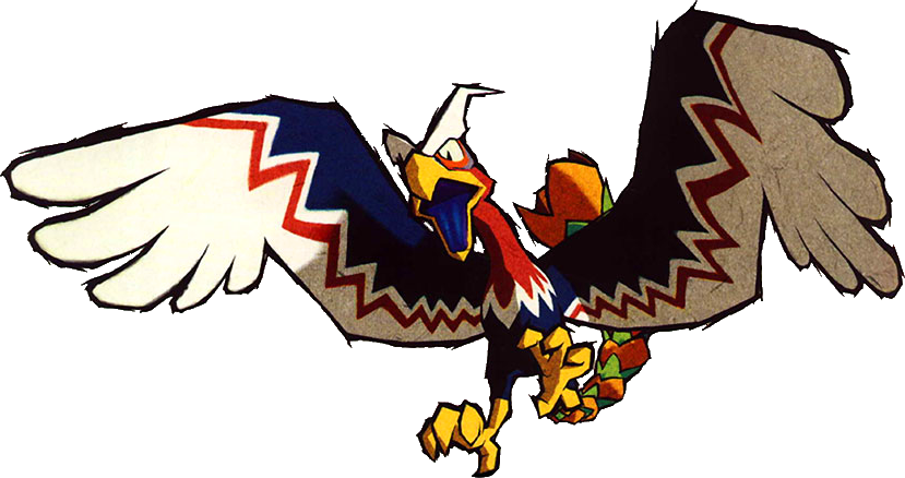Kargaroc Artwork - Zelda Wind Waker Bird (829x438)
