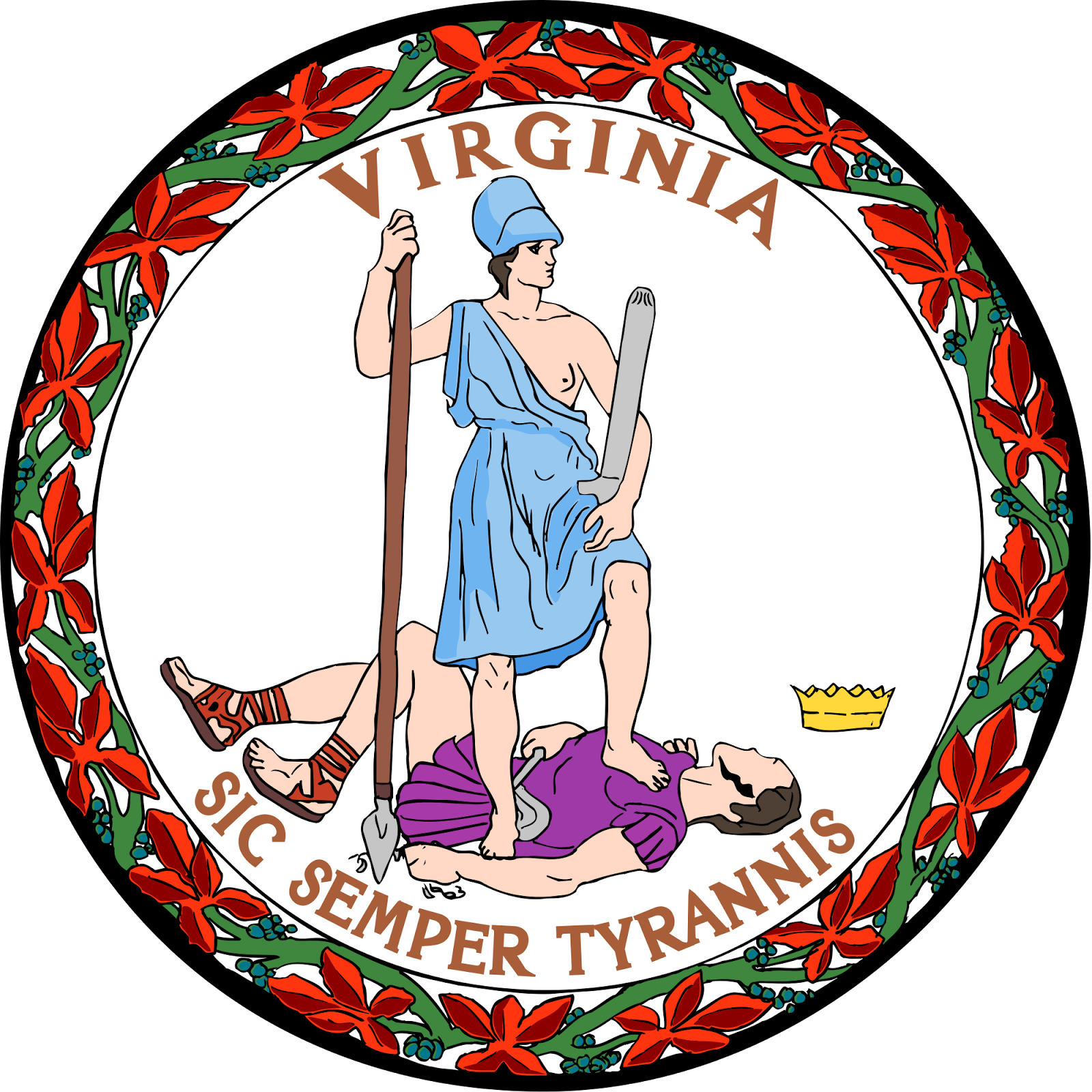 Virgina - Original Virginia State Seal (1600x1600)