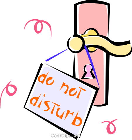Do Not Disturb Sign Royalty Free Vector Clip Art Illustration - Clip Art (451x480)