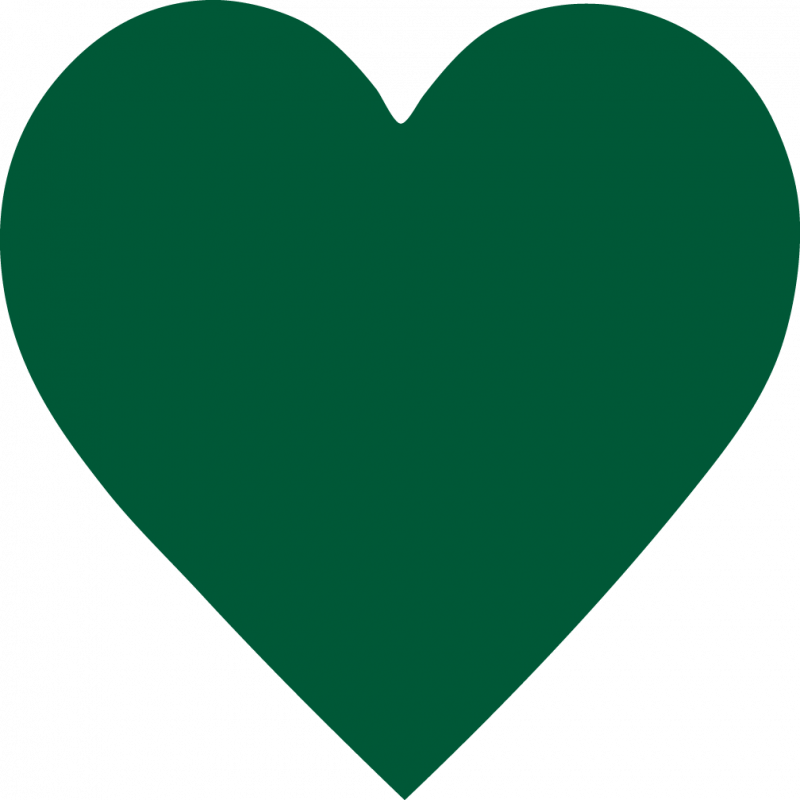 Custom - Small Dark Green Heart (800x800)