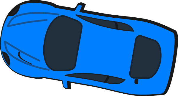 170 Clip Art At Clker - Car 2d Top View Png (600x326)