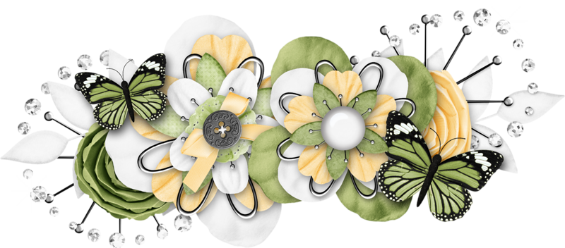 Flores Png - Butterfly Sensations Cream Sticker (800x352)