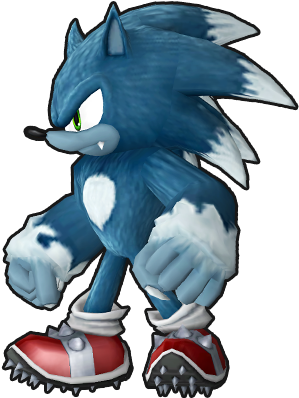 Sonic Runners Sonic Unleashed Sonic And The Secret - Sonic The Werehog Png (400x400)