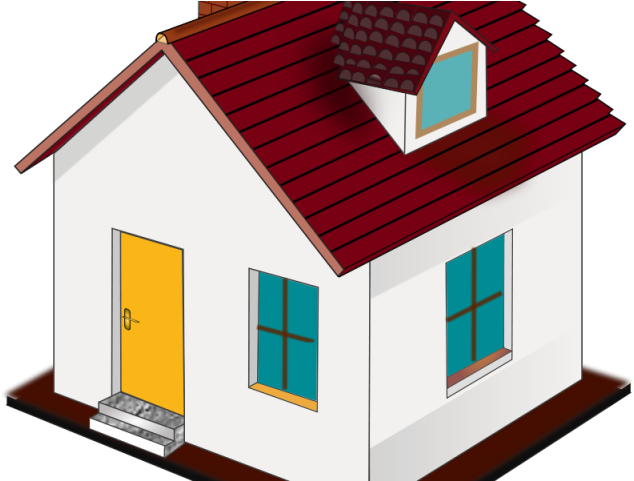 Houses Cliparts - Minimalist Living: How To Waste Less And Gain More (640x480)