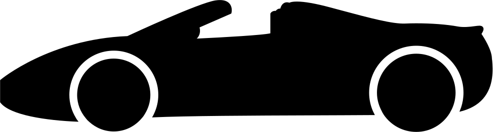 Sports Car Top Down Silhouette Comments - Wrench (981x264)