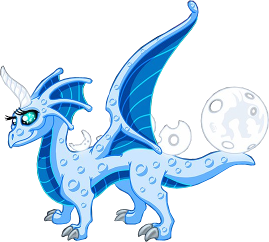 Blue Moon Dragon [during The Blue Moon Festival, A - Dragonvale Blue Moon Dragon (538x484)