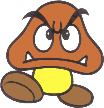 Thumbnail For Version As Of - Goomba Super Mario World (450x464)