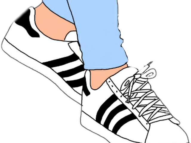 Adidas Shoes Clipart Art - Adidas Stan Smith With Stripes (640x480)