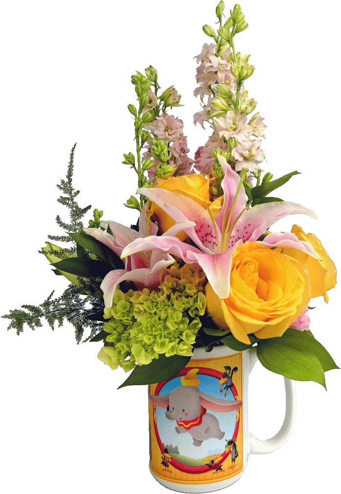 Dumbo Cuties Flower Mug - Flowers Of Fort Lauderdale / Joys Florist (1024x1024)