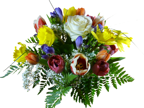 Bouquet Of Flowers, Isolated, Flowers, Png - Flower Bouquet (550x412)