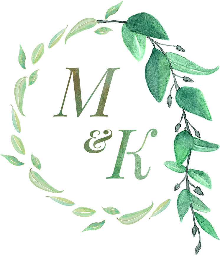 Wedding Monogram - Grün Verlässt Hochzeits-einladung Karte (1000x1000)