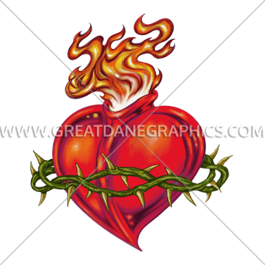 Sacred Heart - Direct To Garment Printing (385x385)