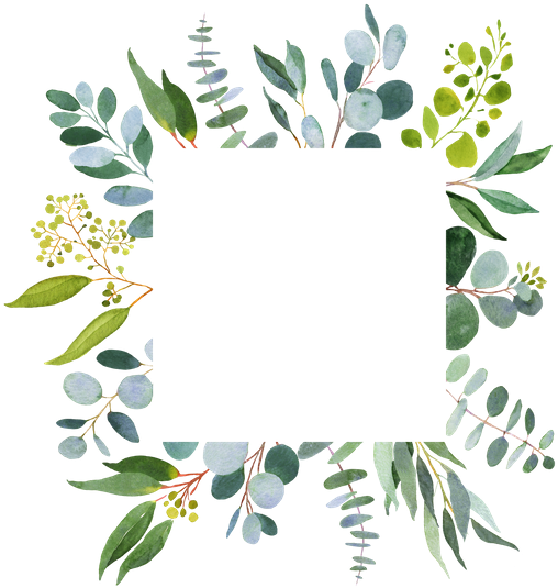 Wedding Greenery Square Template - Greenery Template (550x550)