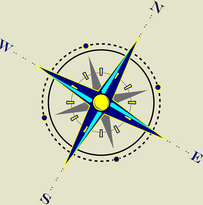 Nautical Compass Clip Art Tan - Compass Clip Art (711x720)