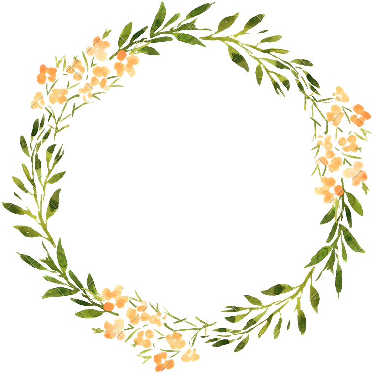 Floral Wedding Wreath With Roses - Wreath (800x800)