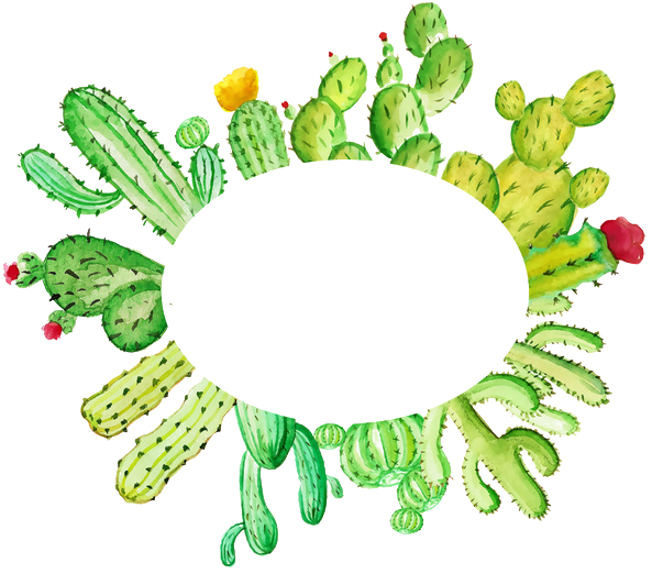 Cactaceae Wedding Invitation Watercolor Painting Clip - Watercolor Cactus (658x548)
