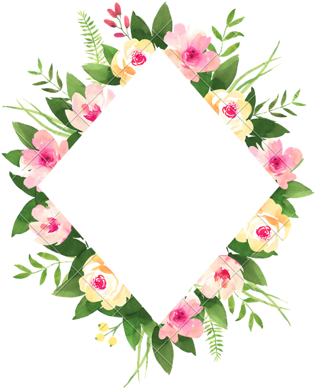 Floral Wedding Wreath With Roses - Design (638x800)