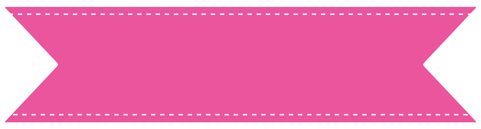 Rosa, Fita, Pavilhão, Comemorar - Ribbon Banner Pink Png (960x344)