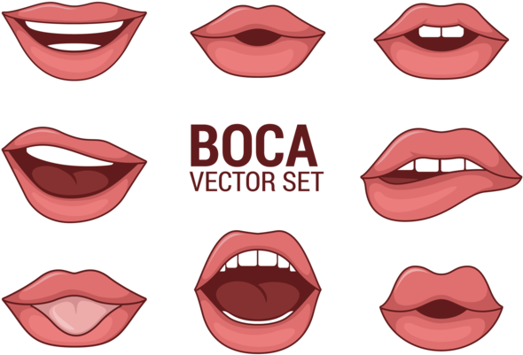 Vectores De Boca Da Mulher - Boca Vector (669x490)