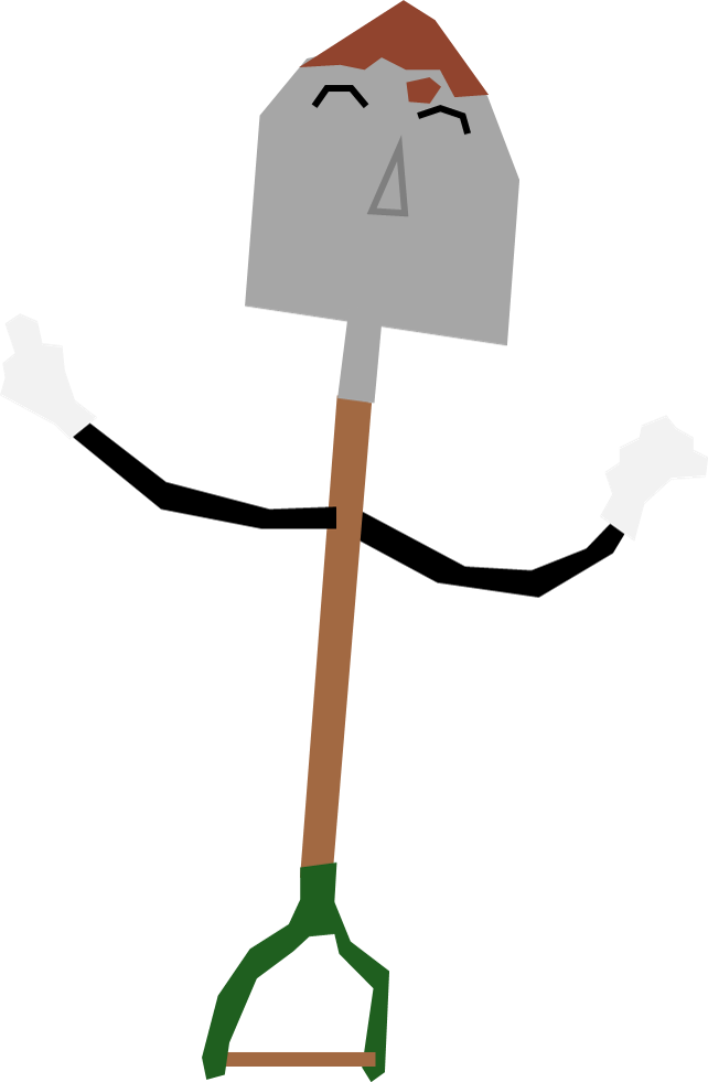 Sammy The Spade By Samueljellis - Don't Hug Me I'm Scared (642x981)