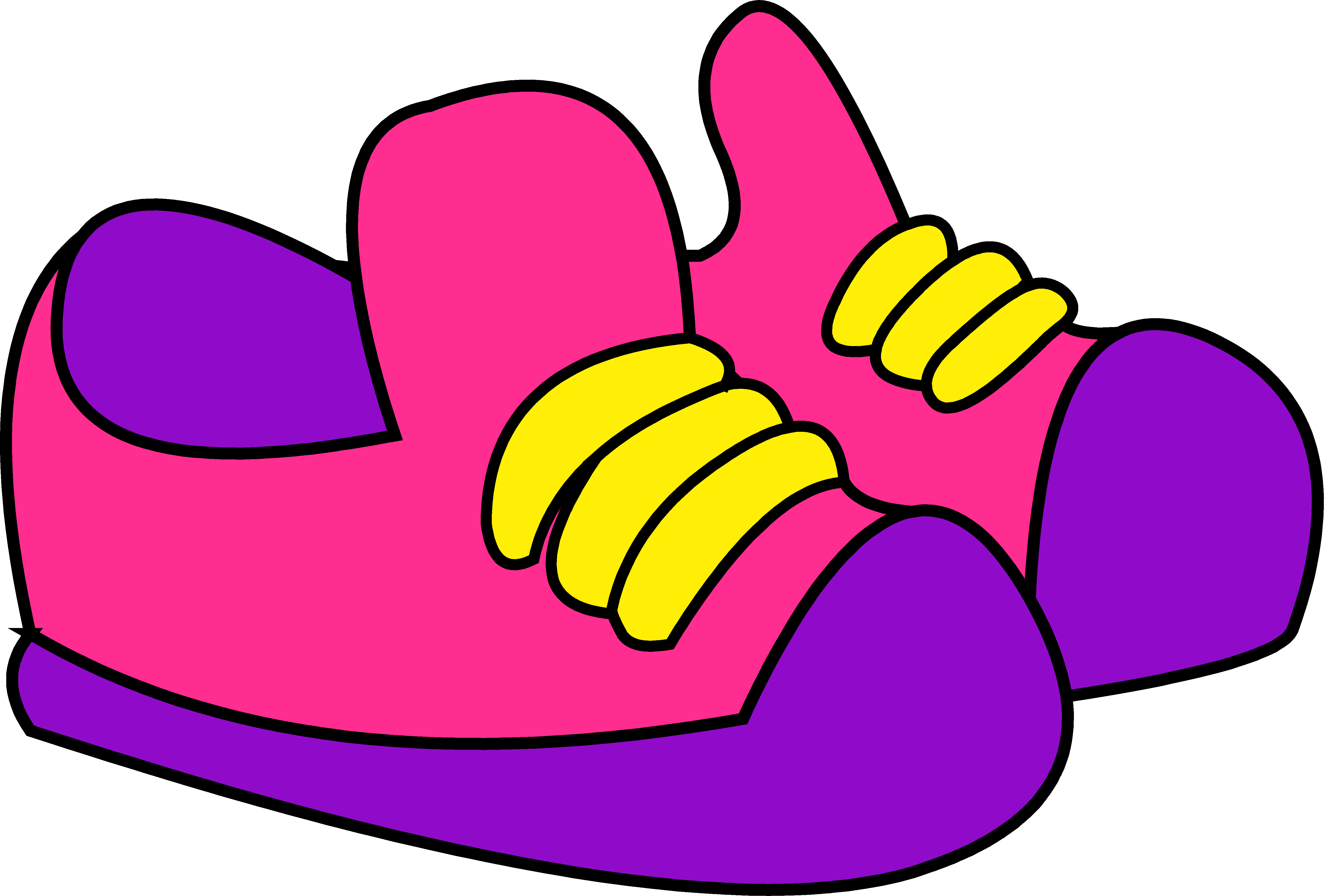 Footwear Clipart - Cartoon Pair Of Shoes (5511x3731)