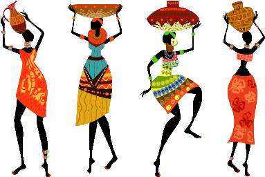 Who's Playing At Marimba This Week - Decoration Vinyl Stickers African Colorful Traditional (431x282)