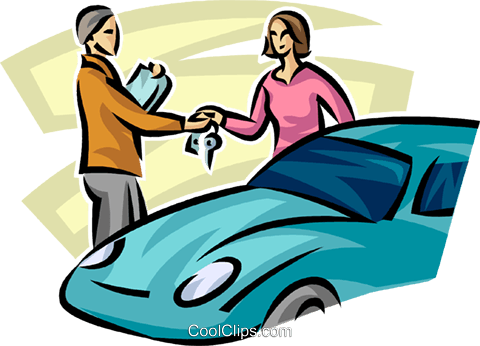 Woman Getting The Keys Of Her New Car Royalty Free - Car (480x346)
