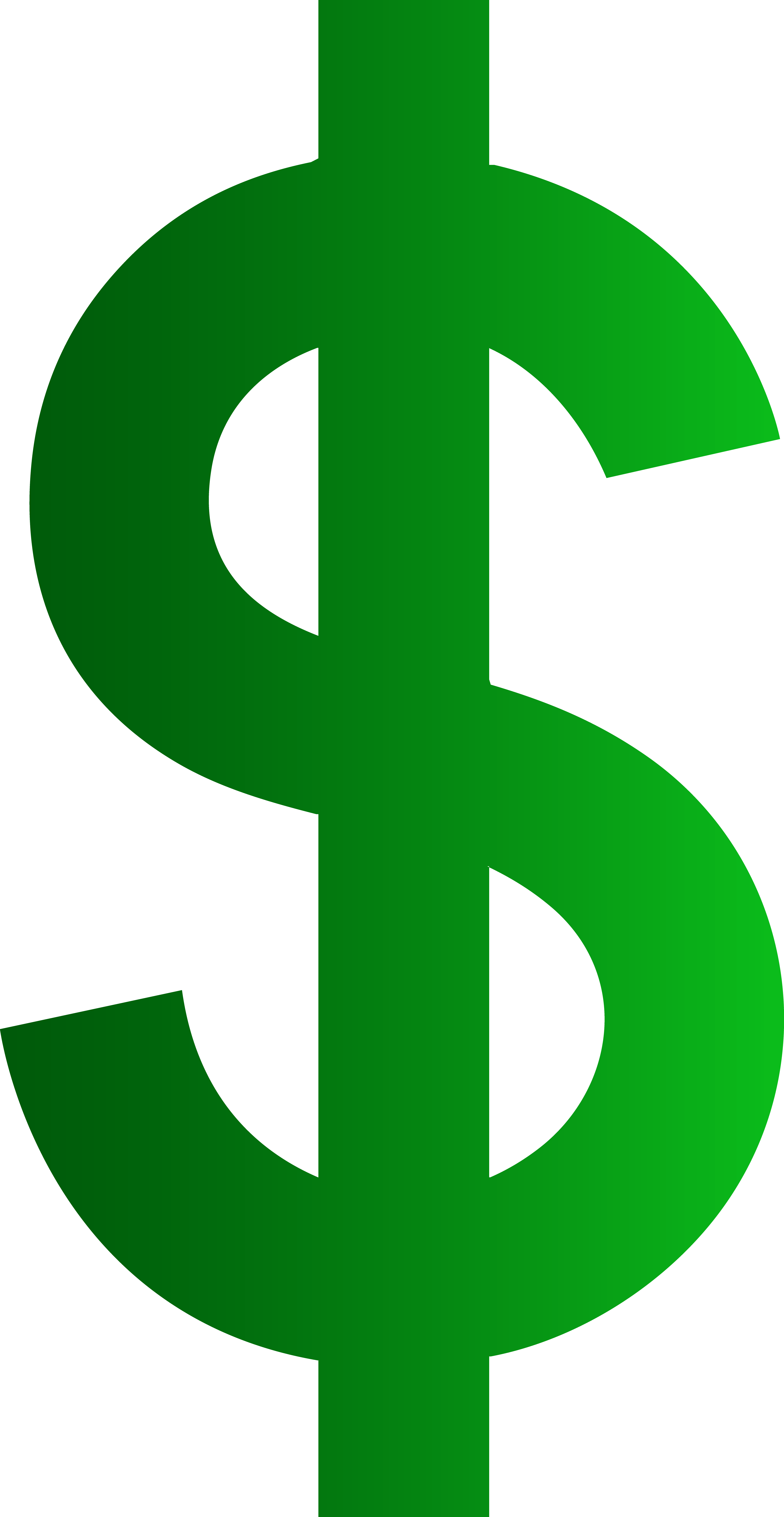 Dollar Money Clipart - Dollar Sign No Background (4276x8271)