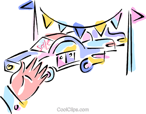 Automobile Sales Royalty Free Vector Clip Art Illustration - Car (480x377)