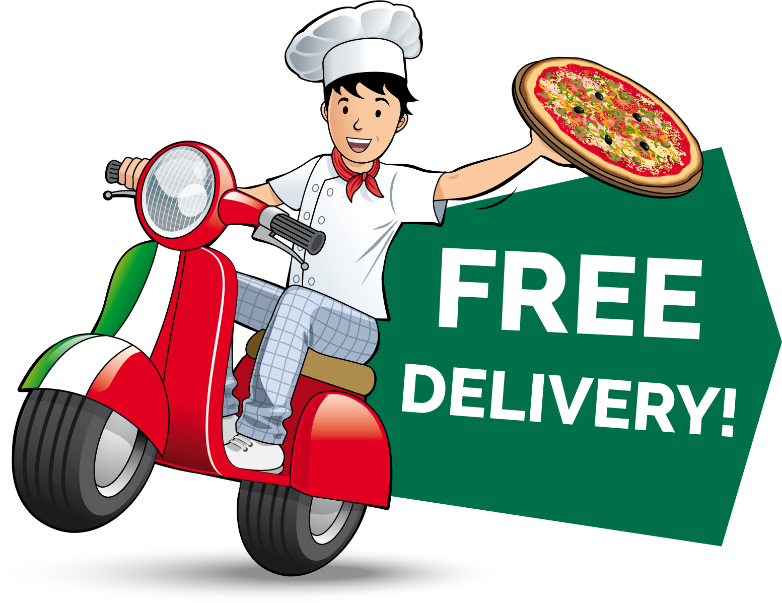 Free Delivery - Pizza (1553x1197)