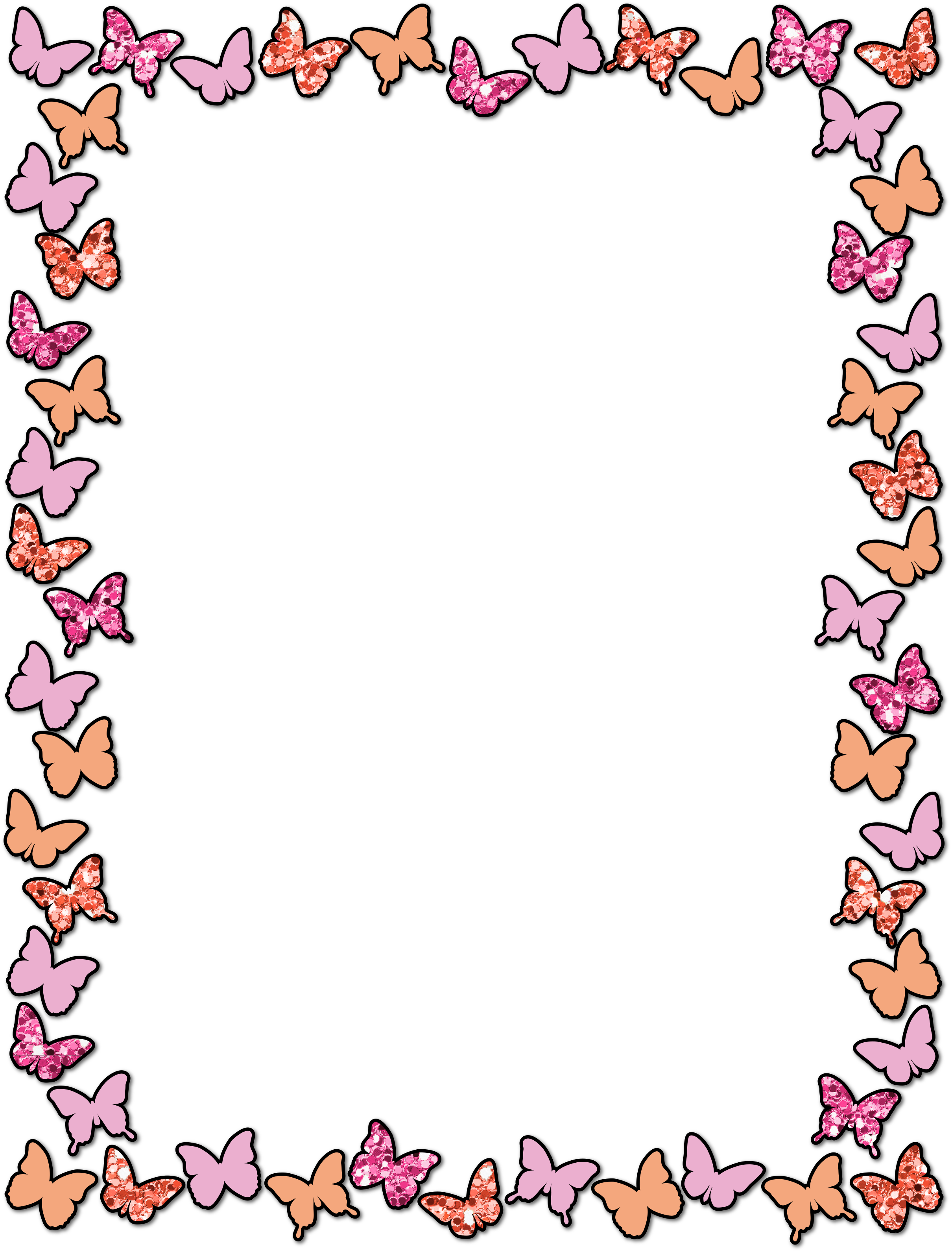 "colors Of Spring" Letter Pad - Speisekarten Umrandungen (2420x3182)