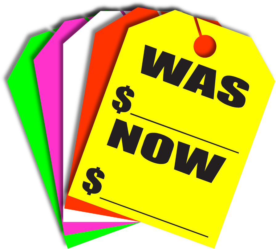 Dealership Clipart Card Dealer - Mirror Hang Tags - Fl Green - Was Now (1280x960)