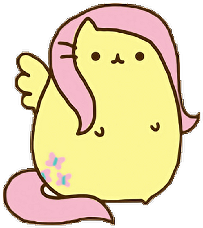 Kawaii Cute Fluttershy Sweet Cat Mylitylepony - Pusheen My Little Pony (1024x1024)