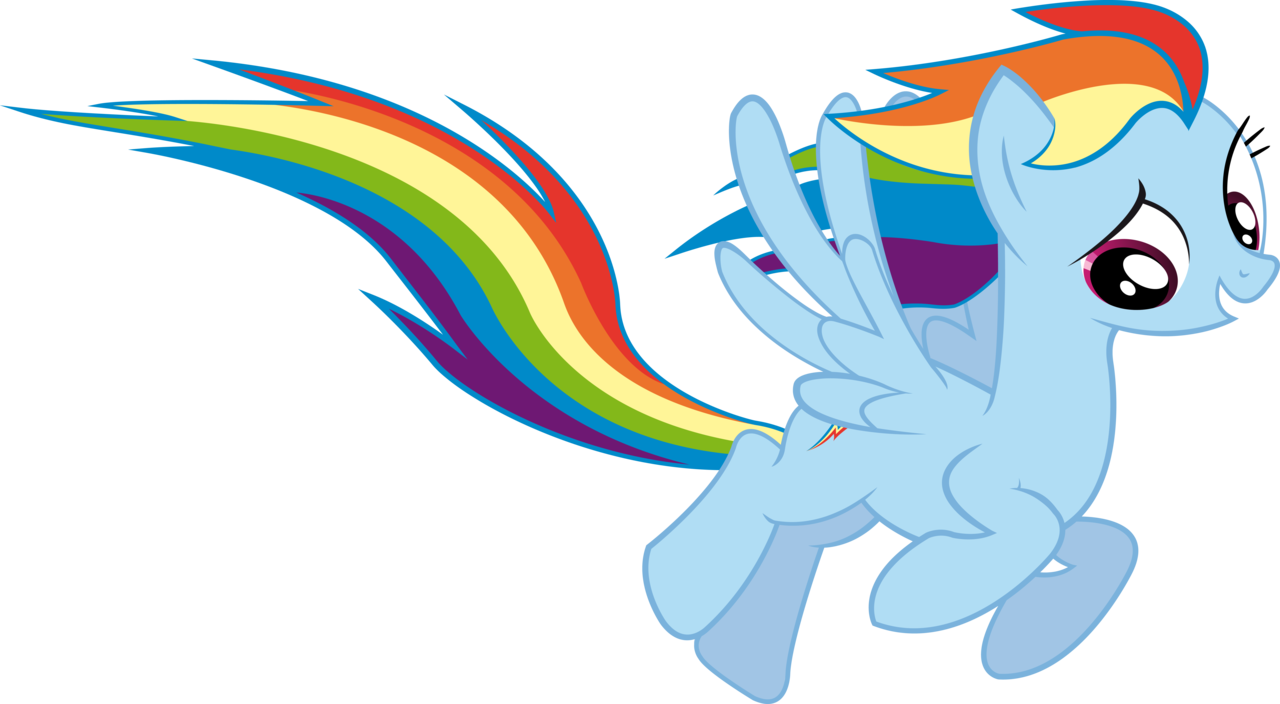 Fluttershy - [link] - Mlp Rainbow Dash Flying (1280x704)