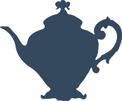 Teapot Footer - Teapot Silhouette Clip Art (400x330)