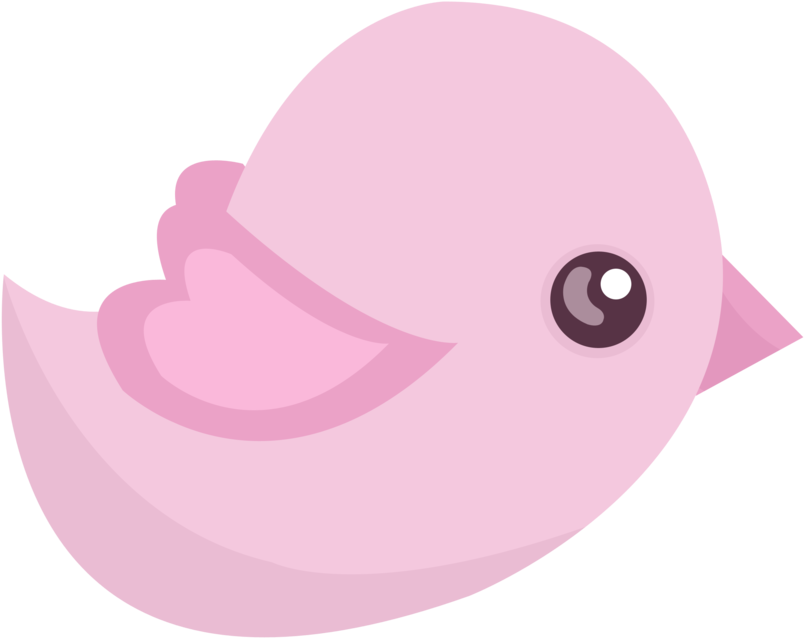Passarinho Rosa Desenho Png - Clip Art (900x730)