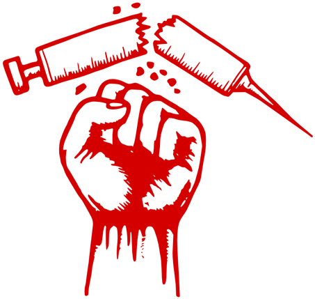 Fight Against Drugs Vector Graphics - Anti Drugs Poster (500x474)