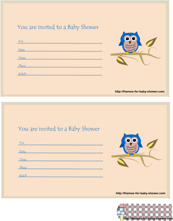 Owl Themed Printable Invitations For Boy Baby Shower - Invitaciones De Baby Shower De Buho Para Llenar (612x792)