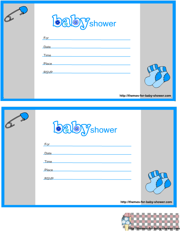Baby Boy Shower Invitations Printable - Baby Shower (612x792)