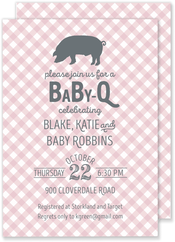 Baby Q Shower Invitation Gilm Press Baby Invitations - Poster (616x861)