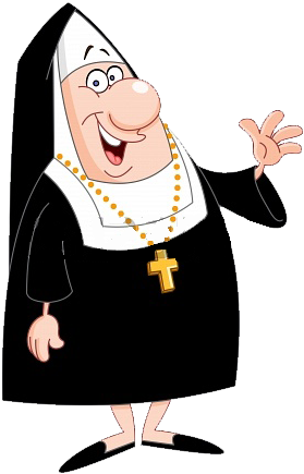 Nuns - Cartoon Nuns - Full Size PNG Clipart Images Download