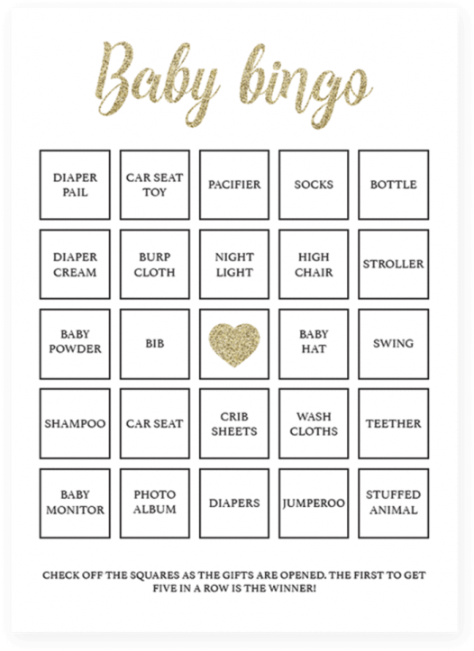 Printable Baby Shower Bingo Cards Popular Games Printable - Screenshot (616x770)